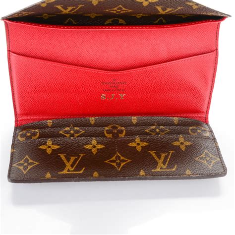 red wallet louis vuitton|LOUIS VUITTON Monogram Josephine Wallet Red 1496965 .